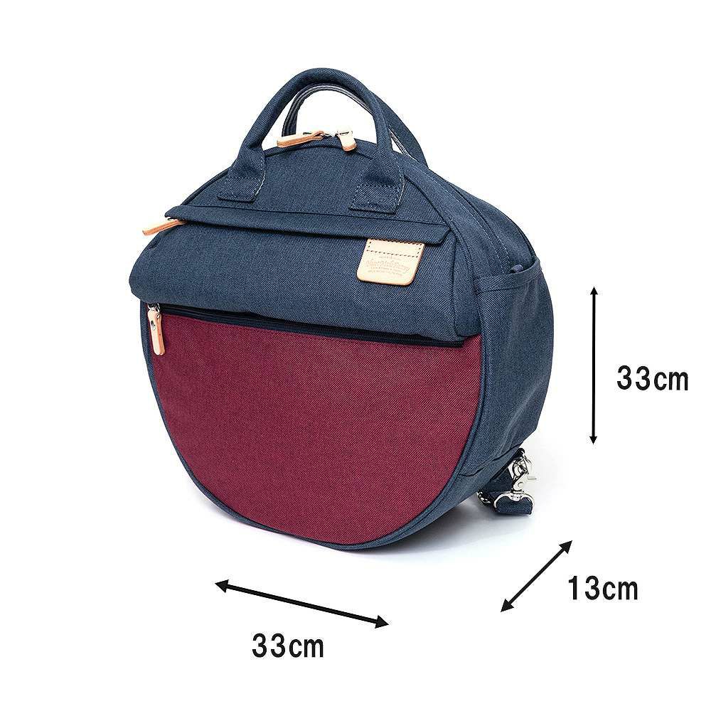 HeartMadeFactoryリュックレディースメンズ3WAYリュックサックMARUMULTI杢調丸型丸マルマルブランドかわいいおしゃれ軽量人気ファスナー付きハートメイドファクトリーHARVESTハーヴェストFY0740