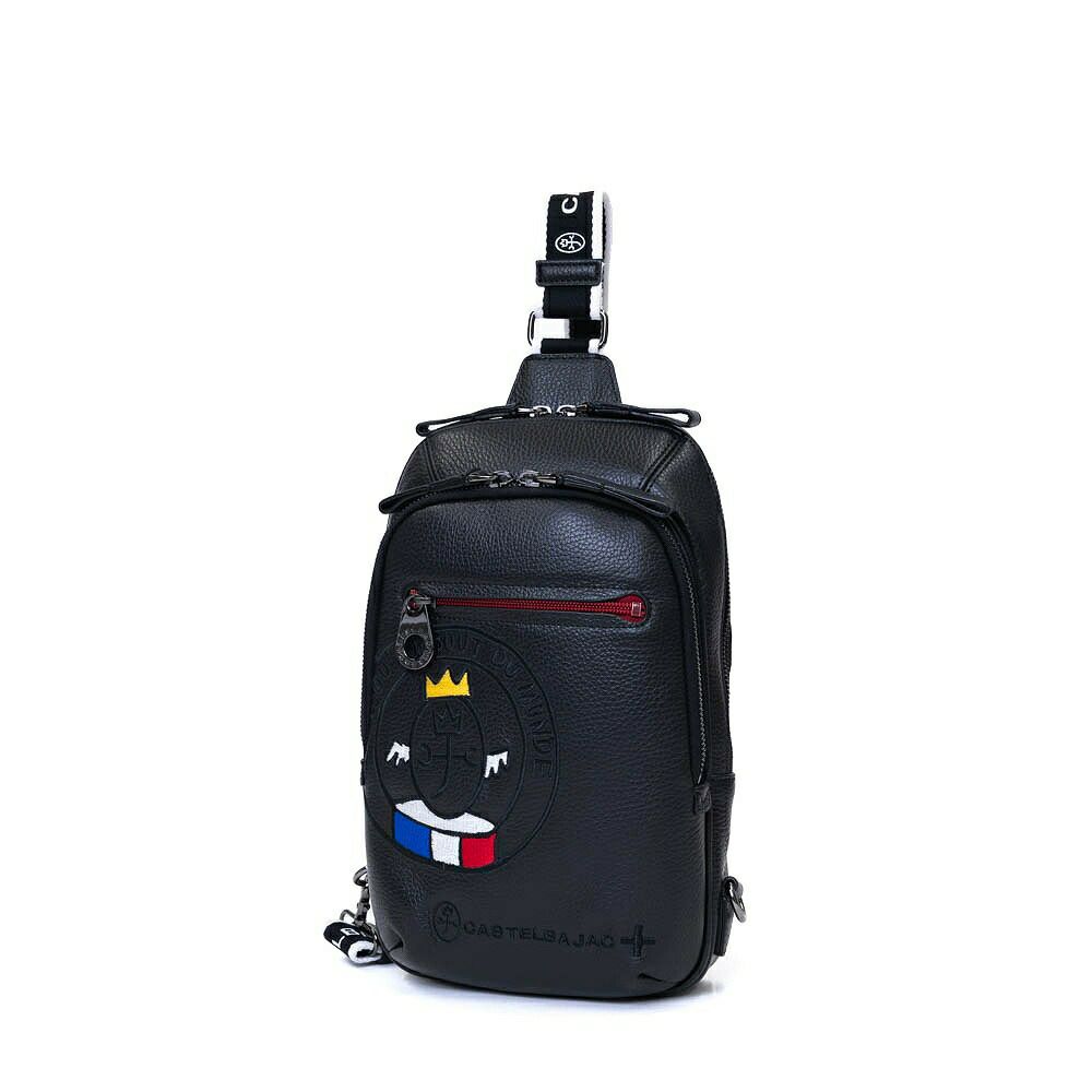 カステルバジャックボディバッグワンショルダーバッグCASTELBAJACリンク大きめ大容量本革革レザーメンズレディースバッグボディバック斜めがけバッグ斜め掛けバッグブランド30912