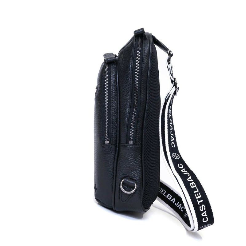 カステルバジャックボディバッグワンショルダーバッグCASTELBAJACリンク大きめ大容量本革革レザーメンズレディースバッグボディバック斜めがけバッグ斜め掛けバッグブランド30912