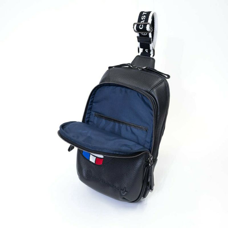 カステルバジャックボディバッグワンショルダーバッグCASTELBAJACリンク大きめ大容量本革革レザーメンズレディースバッグボディバック斜めがけバッグ斜め掛けバッグブランド30912