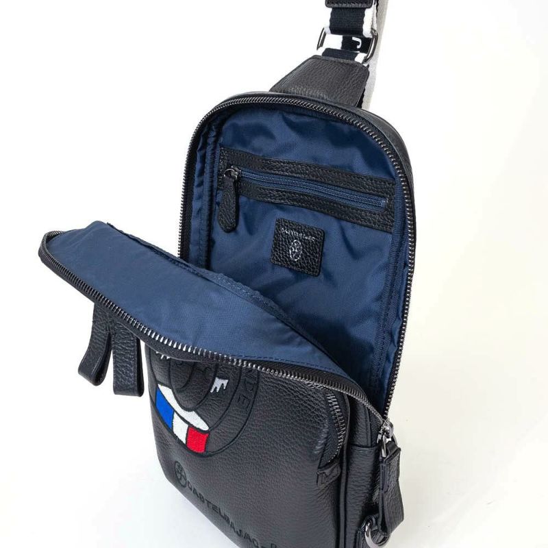 カステルバジャックボディバッグワンショルダーバッグCASTELBAJACリンク大きめ大容量本革革レザーメンズレディースバッグボディバック斜めがけバッグ斜め掛けバッグブランド30912