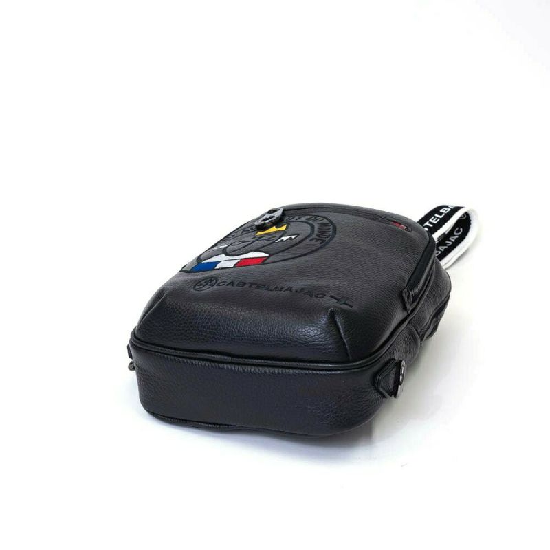 カステルバジャックボディバッグワンショルダーバッグCASTELBAJACリンク大きめ大容量本革革レザーメンズレディースバッグボディバック斜めがけバッグ斜め掛けバッグブランド30912