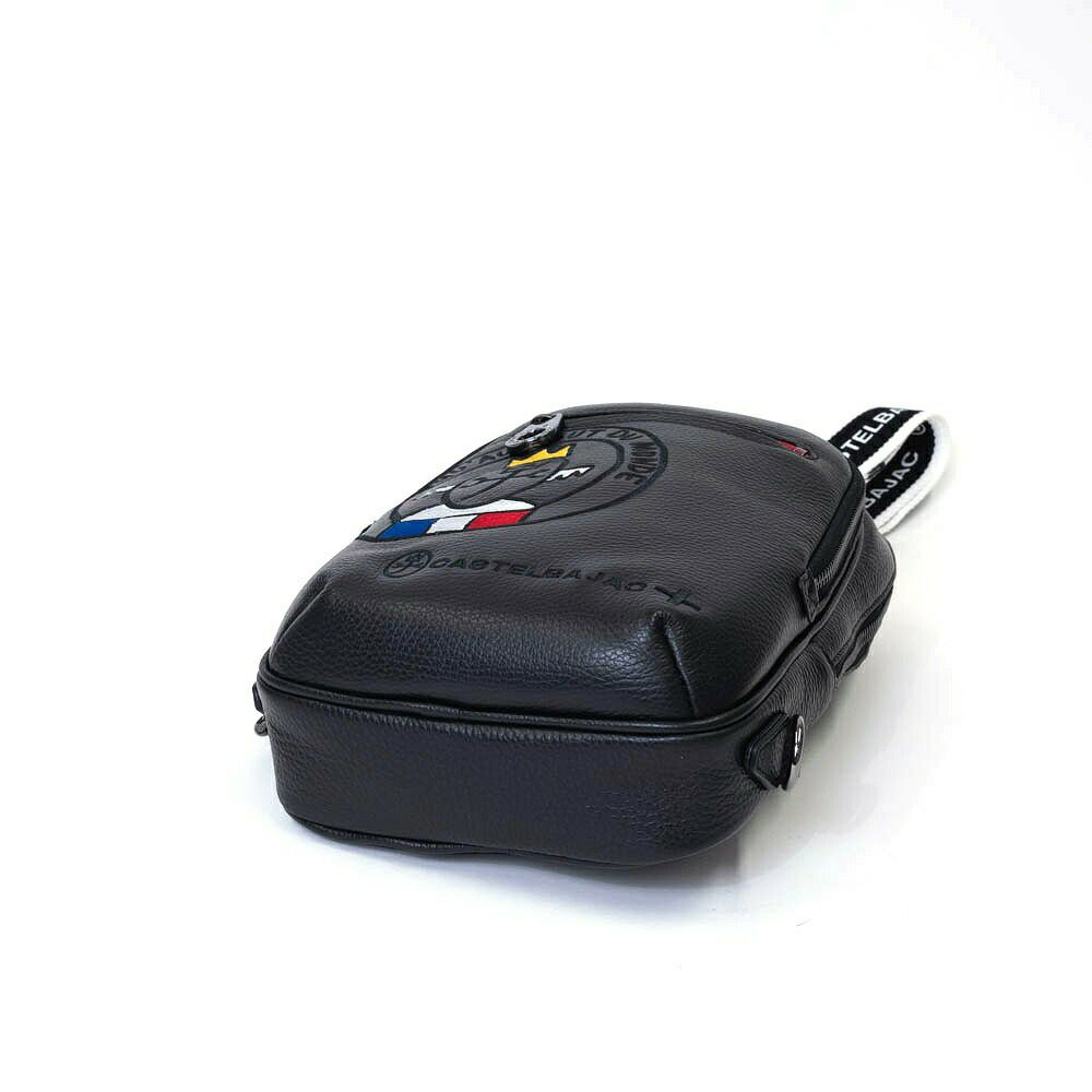 カステルバジャックボディバッグワンショルダーバッグCASTELBAJACリンク大きめ大容量本革革レザーメンズレディースバッグボディバック斜めがけバッグ斜め掛けバッグブランド30912