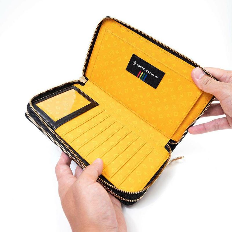 カステルバジャックWファスナーポーチセカンドバッグクラッチバッグ大容量メンズレディースネゼルCASTELBAJAC本革レザー長財布バッグカードケースハンドル付き81201