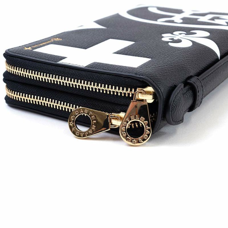 カステルバジャックWファスナーポーチセカンドバッグクラッチバッグ大容量メンズレディースネゼルCASTELBAJAC本革レザー長財布バッグカードケースハンドル付き81201