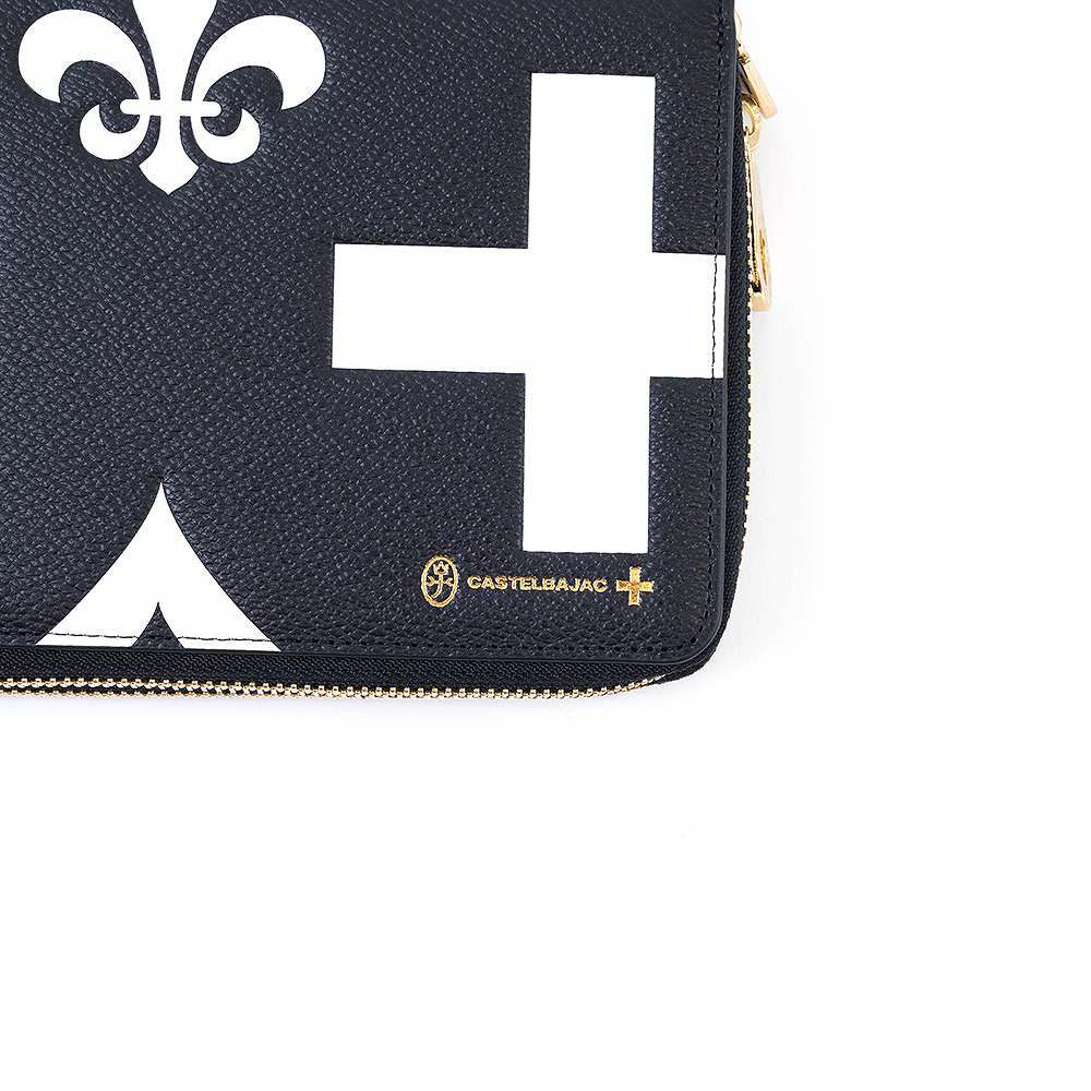 カステルバジャックWファスナーポーチセカンドバッグクラッチバッグ大容量メンズレディースネゼルCASTELBAJAC本革レザー長財布バッグカードケースハンドル付き81201