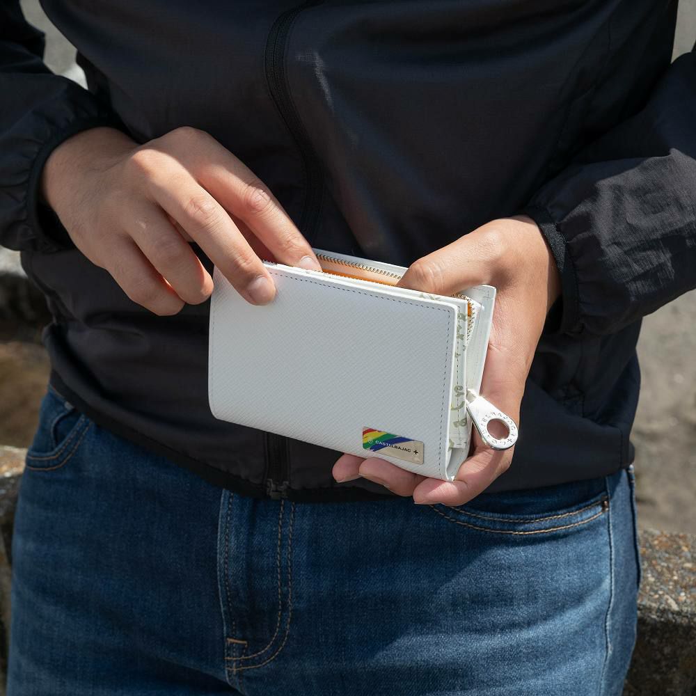 カステルバジャック財布ミドルウォレットエリーラウンドファスナー縦型二つ折りメンズレディースCASTELBAJAC二つ折り財布本革レザー2つ折り2つ折り財布折りたたみ人気ブランドコンパクトシンプル82614