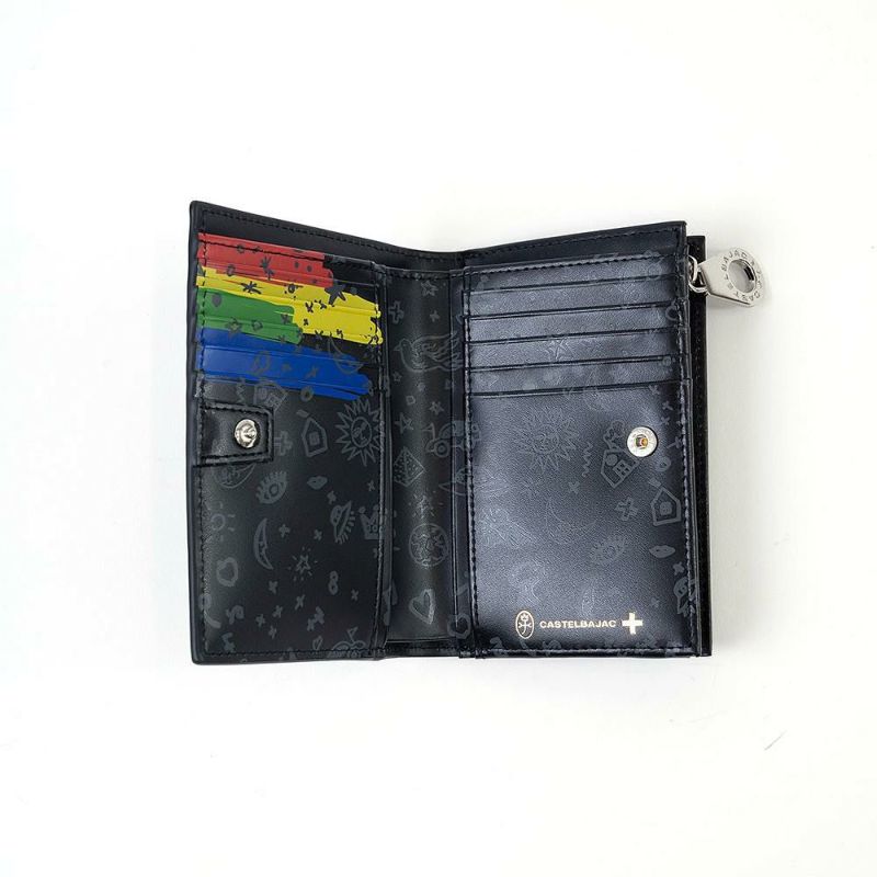 カステルバジャック財布ミドルウォレットエリーラウンドファスナー縦型二つ折りメンズレディースCASTELBAJAC二つ折り財布本革レザー2つ折り2つ折り財布折りたたみ人気ブランドコンパクトシンプル82614