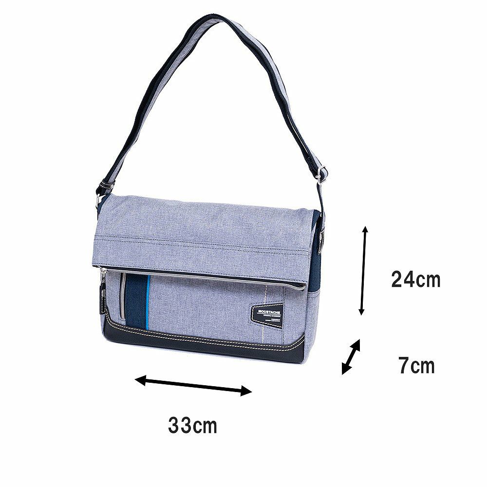 MOUSTACHEショルダーバッグ口折れムスタッシュメンズレディースショルダーショルダーバック斜めがけ斜め掛けバッグバックおしゃれかっこいいカジュアル人気通学軽量ブランド大人ナイロン30代40代50代JLG4662