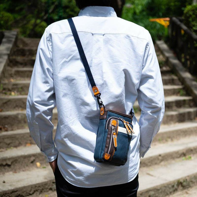 MOUSTACHEショルダーバッグベルトポーチムスタッシュメンズレディースシザーバッグ斜めがけ斜め掛けスマホポーチスマホバッグ小さめブランド大人30代40代50代YVQ-5962