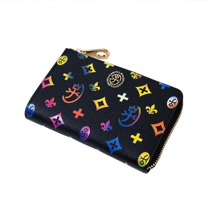 【2022新作】カステルバジャック財布ミドルウォレットジェルマンラウンドファスナー縦型二つ折りメンズレディースCASTELBAJAC二つ折り財布本革レザー2つ折り財布人気ブランド63613