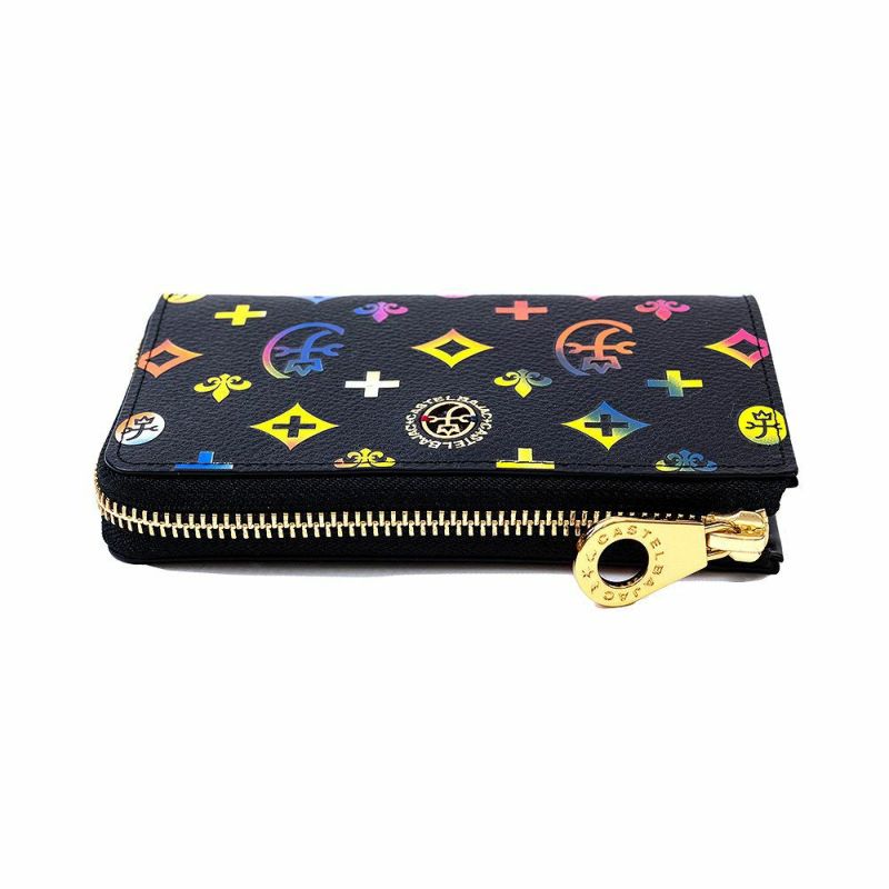 【2022新作】カステルバジャック財布ミドルウォレットジェルマンラウンドファスナー縦型二つ折りメンズレディースCASTELBAJAC二つ折り財布本革レザー2つ折り財布人気ブランド63613