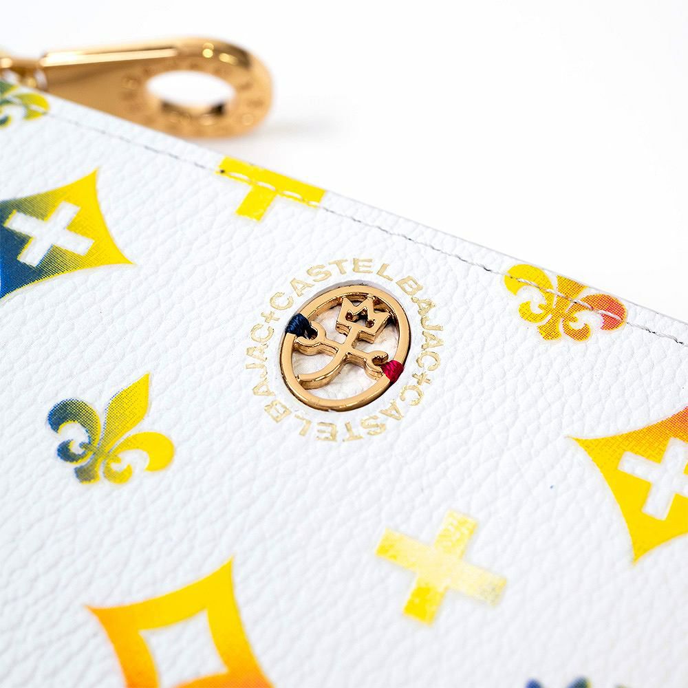 【2022新作】カステルバジャック財布ミドルウォレットジェルマンラウンドファスナー縦型二つ折りメンズレディースCASTELBAJAC二つ折り財布本革レザー2つ折り財布人気ブランド63613