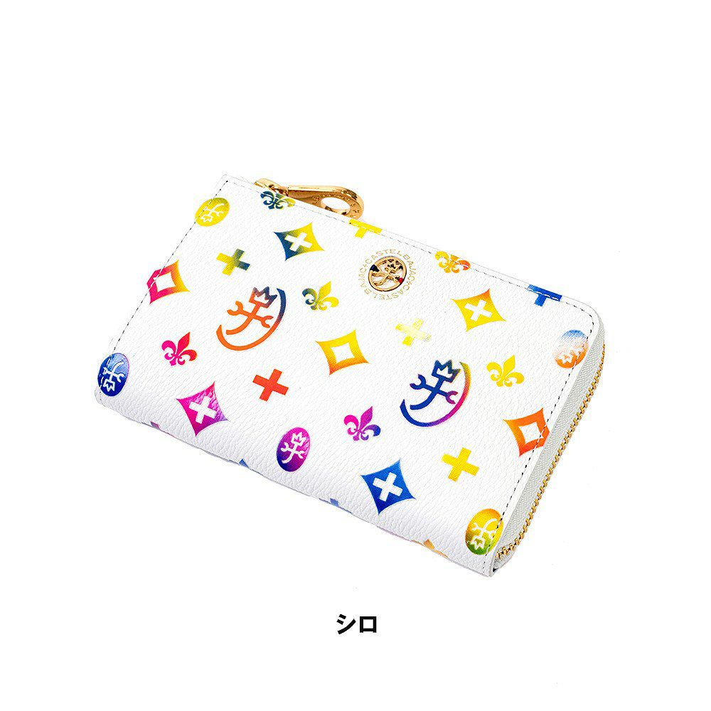 【2022新作】カステルバジャック財布ミドルウォレットジェルマンラウンドファスナー縦型二つ折りメンズレディースCASTELBAJAC二つ折り財布本革レザー2つ折り財布人気ブランド63613