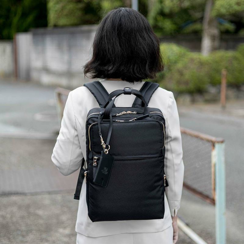 PIDビジネスリュックレディースピーアイディーA4ビジネスリュックビジネスバッグスクエアリュックリュックサックブランド通勤きれいめP.I.Dピー・アイ・ディーWPA101