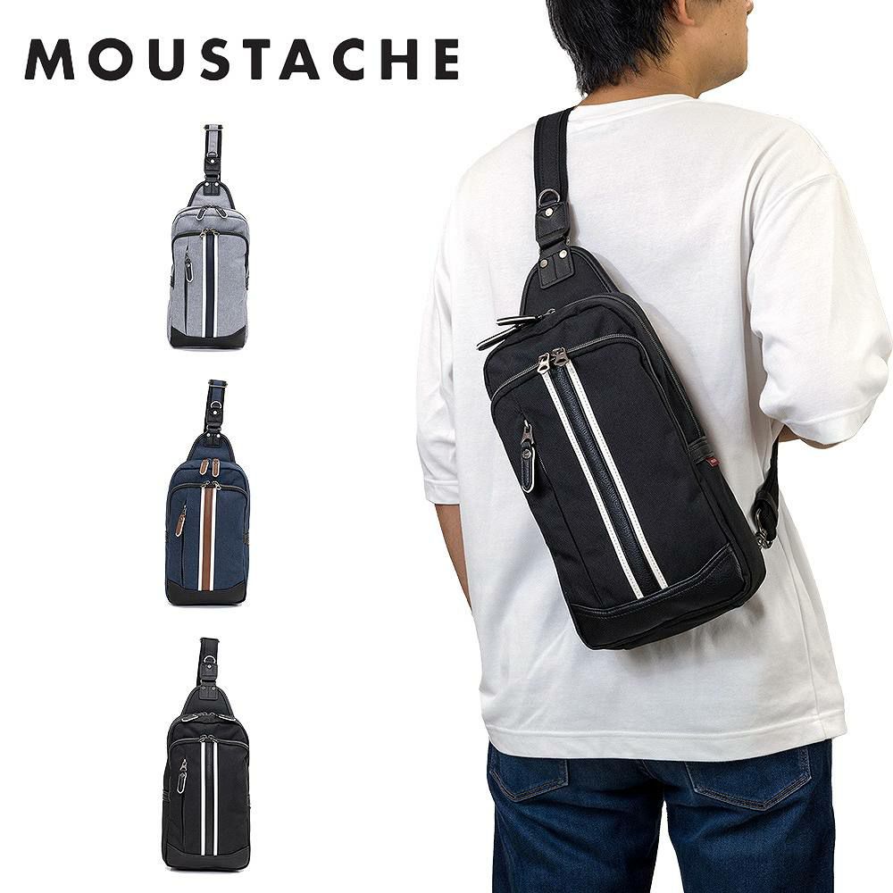 MOUSTACHEボディバッグムスタッシュワンショルダーバッグメンズレディースショルダーバッグボディバックブランド人気軽量かっこいいおしゃれBDA4986