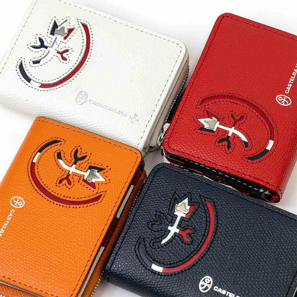 カステルバジャック小銭入れパスケース付きミニ財布財布CASTELBAJACメンズレディースカルネミニウォレットミニコンパクトコインケースブランドコンパクト財布本革032612