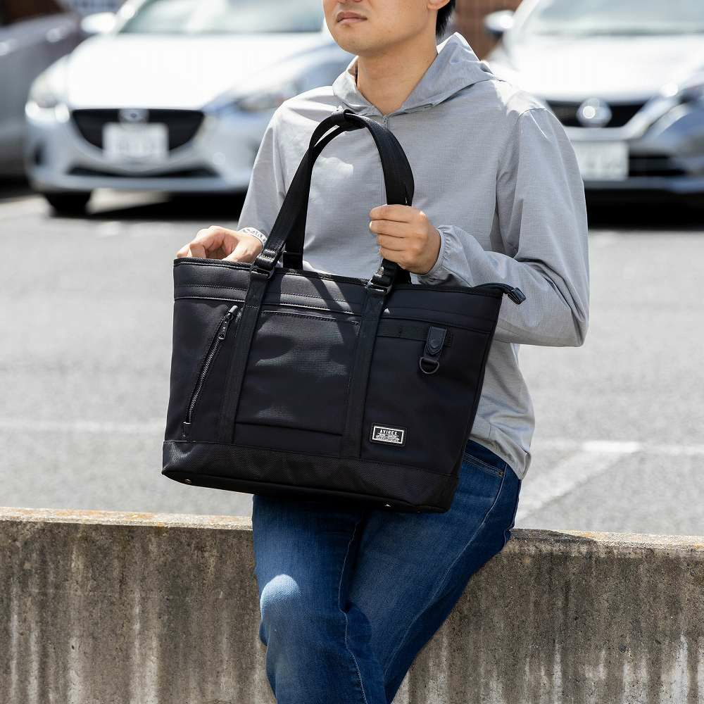 AVIREXアビレックストートバッグメンズレディース肩掛けカバントートバッグトートミリタリー黒迷彩アヴィレックスAX2054