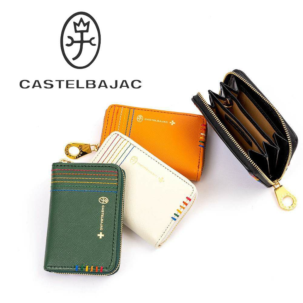 カステルバジャック小銭入れミニ財布財布CASTELBAJACシェストメンズレディースラウンドファスナーミニコンパクトコインケースブランド小さい小さめ本革27601