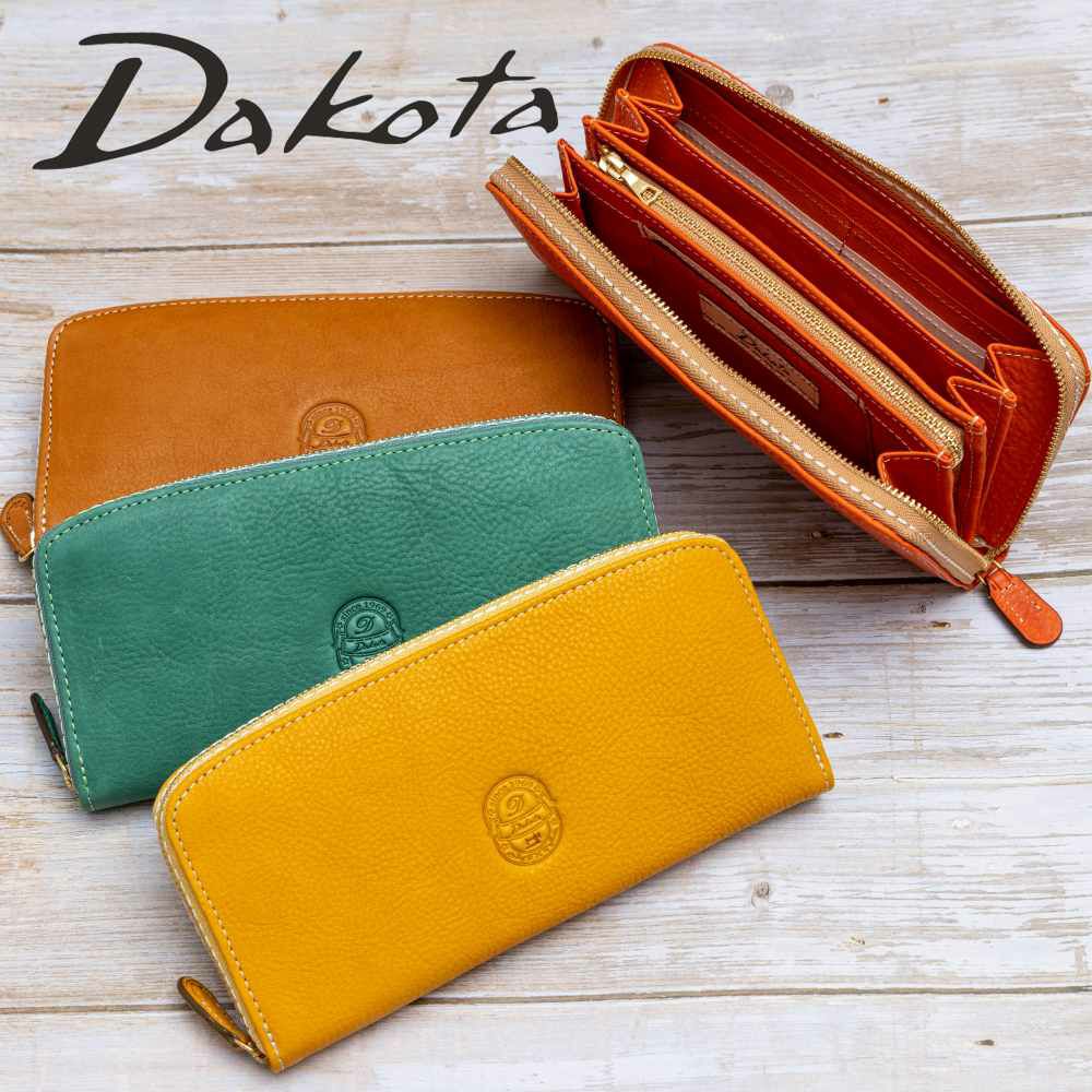 ダコタDakota長財布財布レディースイデーアラウンドファスナーファスナーレディース財布レディース長財布本革革レザー大容量ブランドおしゃれ薄い30代40代50代大人使いやすい30182