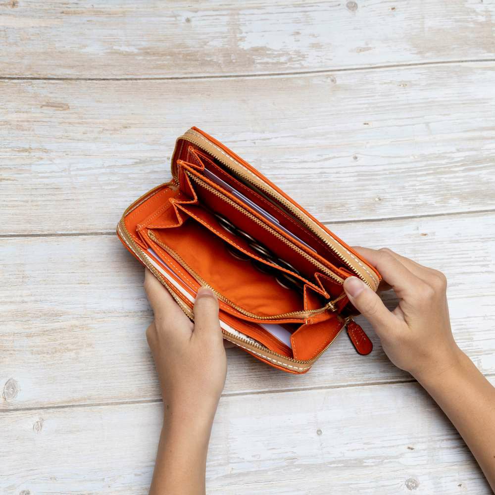 ダコタDakota長財布財布レディースイデーアラウンドファスナーファスナーレディース財布レディース長財布本革革レザー大容量ブランドおしゃれ薄い30代40代50代大人使いやすい30182