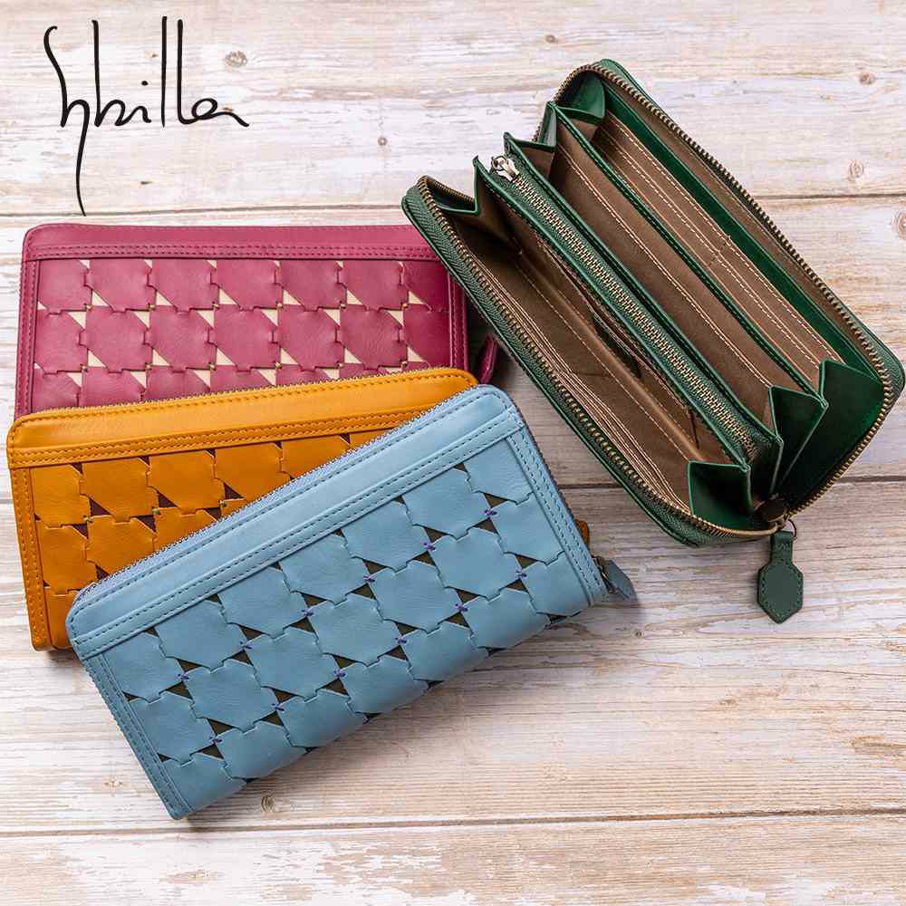 シビラ財布sybilla長財布ラウンドファスナー型ムーチョレディースブランド大容量本革5470423