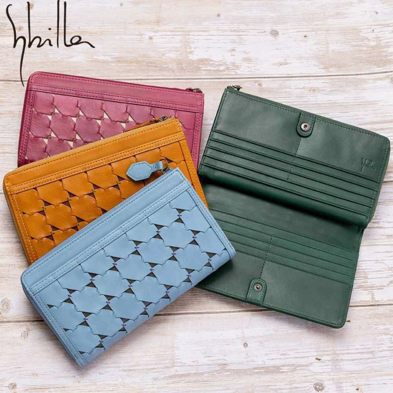 シビラ財布sybilla長財布大容量カード40枚収納可能ラウンドファスナー型ムーチョレディースブランド大容量本革カードがたくさん入る5470424