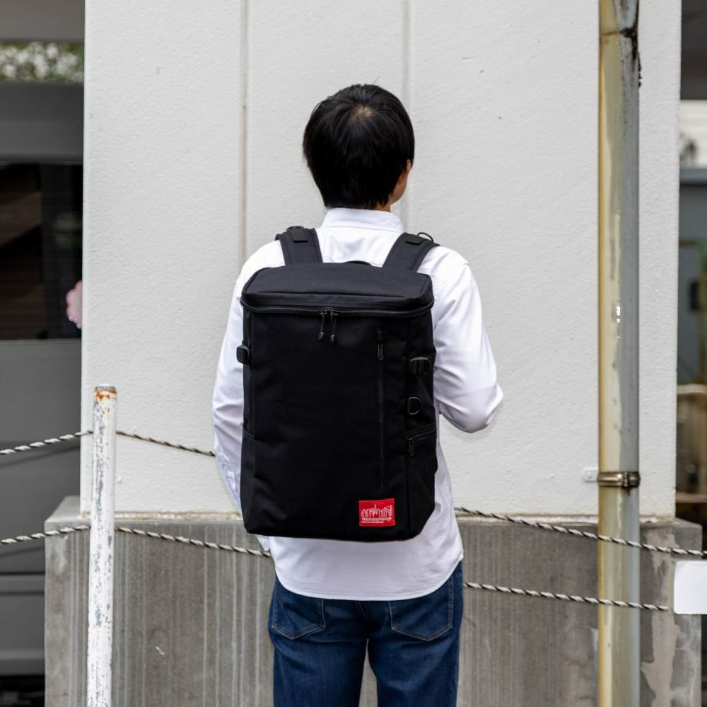 マンハッタンポーテージリュックManhattanPortageメンズレディースボックス型通学リュックスクールリュック通学大学生高校生バックパックかっこいいおしゃれ大容量人気NavyYardBackpackMP2231