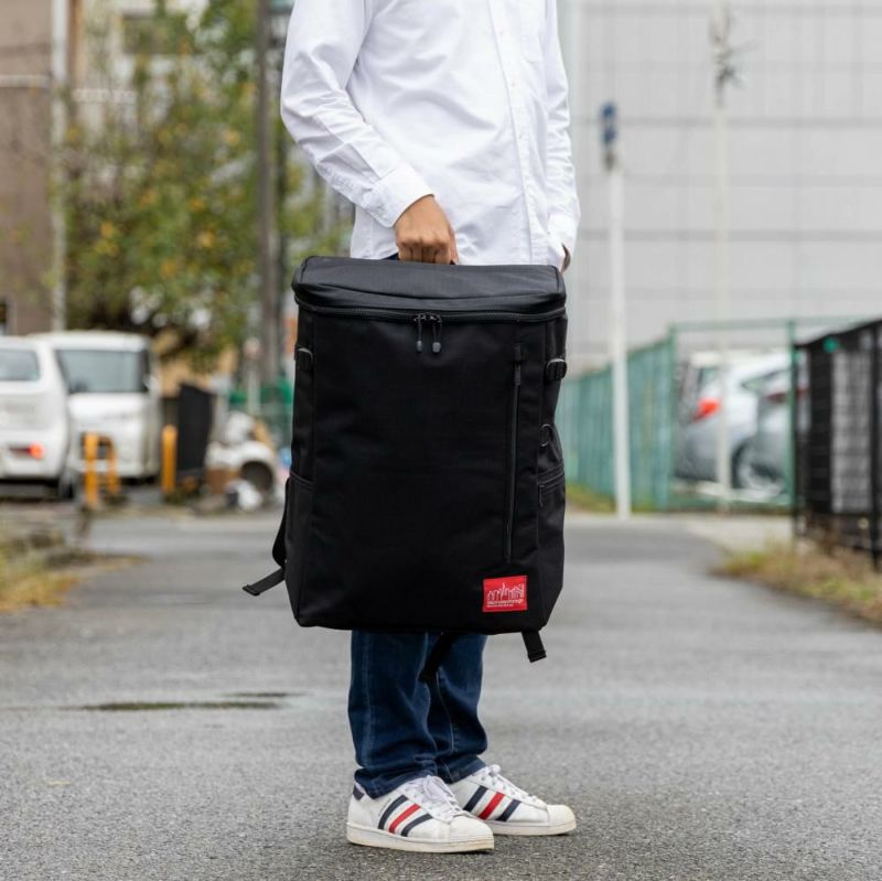 マンハッタンポーテージリュック大容量ManhattanPortageメンズレディースボックス型大きめ通学リュックスクールリュック通学大学生高校生バックパックかっこいいおしゃれ人気NavyYardBackpackLGMP2231L