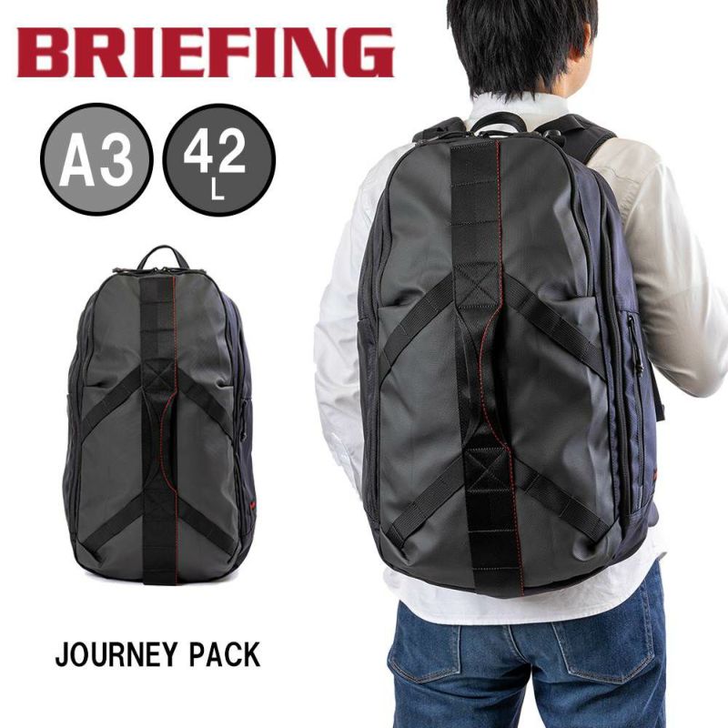 ブリーフィングBRIEFINGリュックJOURNEYPACKメンズレディースバッグ大容量A342LLESIT旅行出張トラベル2泊3泊登山ハイキングアウトドアブランドナイロンBRA223P23