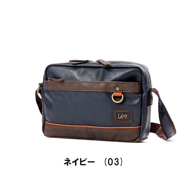 Leeリーショルダーバッグメンズレディースブランド合皮ショルダーバック斜め掛けバッグ斜めがけバッグ人気大人シンプルコンパクトおしゃれ320-3108