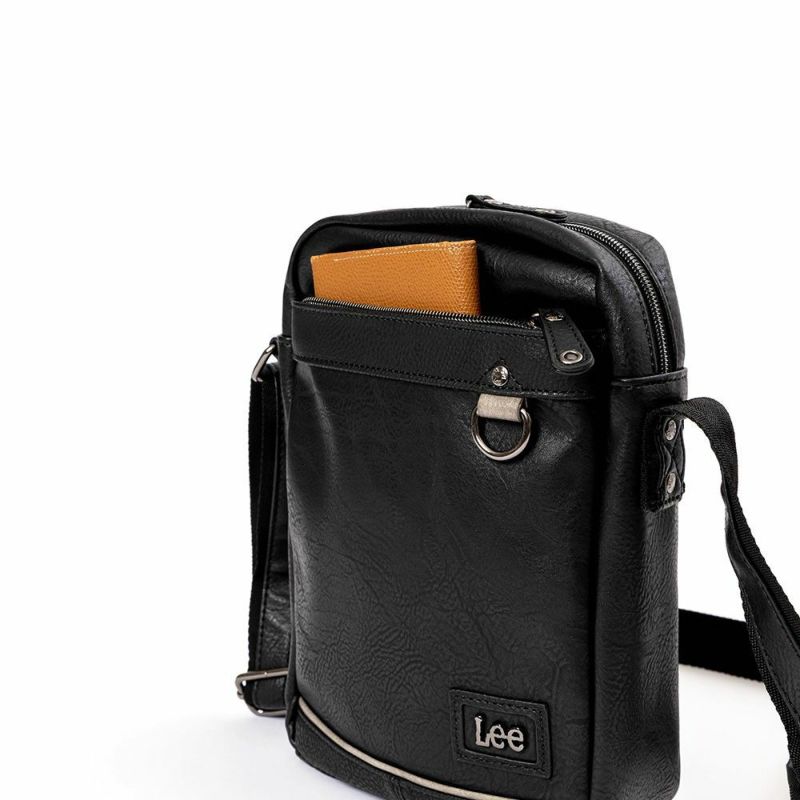 Leeリーショルダーバッグメンズレディース縦型ブランド合皮ショルダーバック斜め掛けバッグ斜めがけバッグ人気大人シンプルコンパクトおしゃれ320-3107