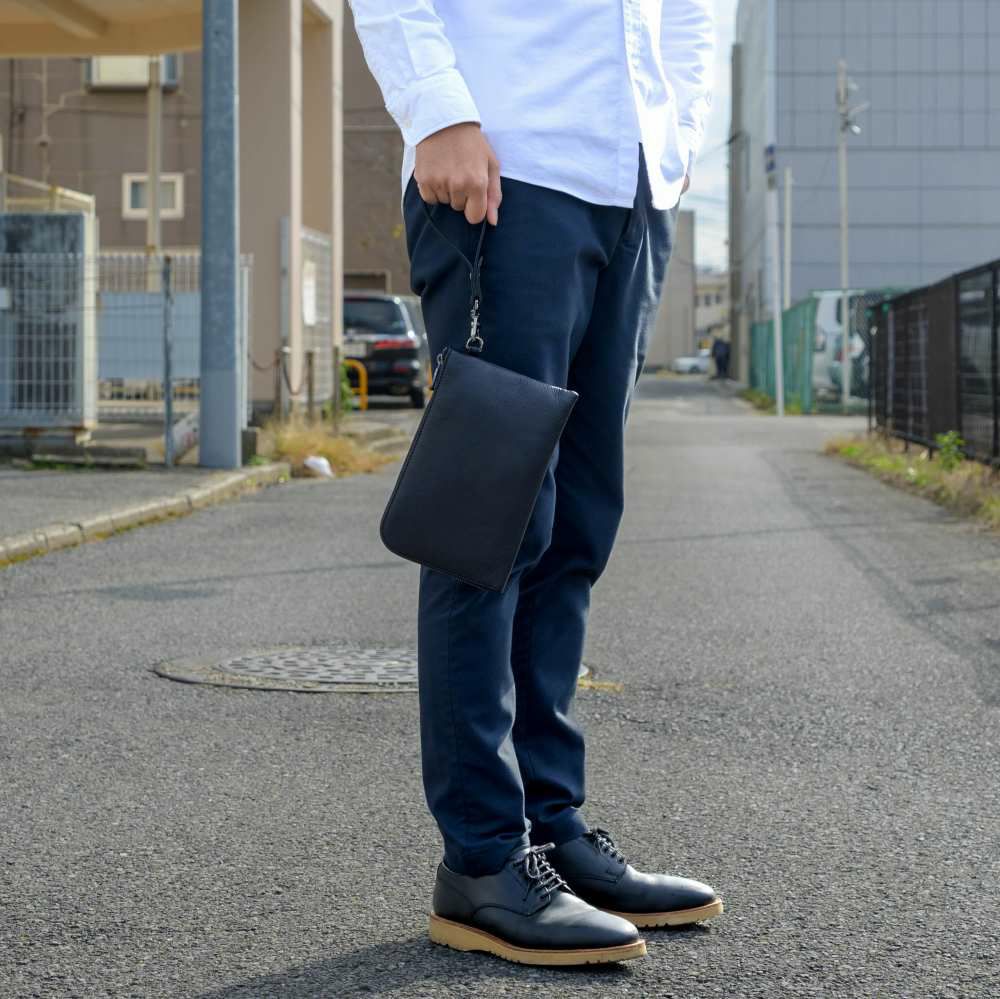 JOYAセカンドバッグ本革メンズジョヤクラッチバッグセカンドバック持ち手ファスナー革レザー結婚式葬式冠婚葬祭J4713