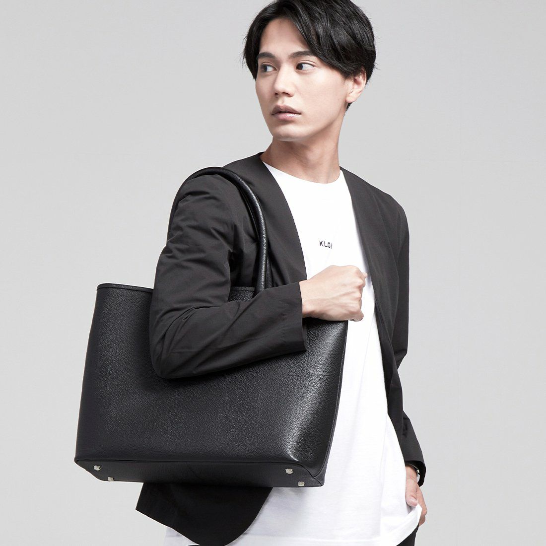 KLONトートバッグクローンメンズレディースKLONSTORAGETOTEBAG-VNM-LEATHERトートトートバック肩掛けカバン本革レザーレザートートシンプル通学通勤おしゃれ