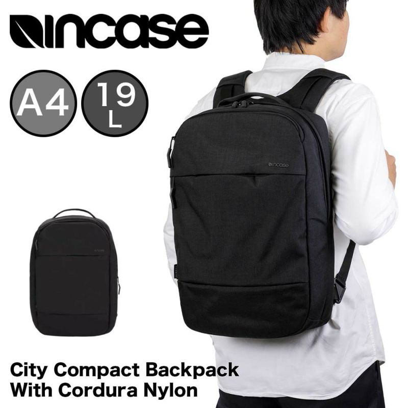 IncaseインケースリュックCityCompactBackpackWithCorduraNylon正規品バックパックA4メンズレディースシティコンパクトバックパックPCリュック