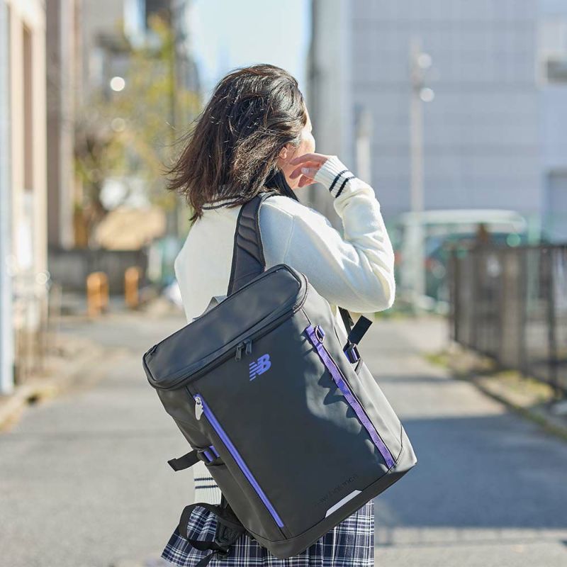 ニューバランスリュック通学限定カラー最上位モデルnewbalance30LA3ボックス型リュックサック男子女子中学生高校生女子高生メンズレディーススポーツリュック防水撥水大容量2025年LAB45692
