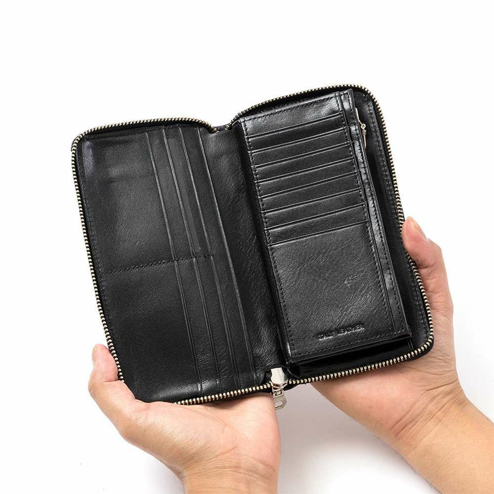 Lee財布長財布リーメンズレディース本革革レザーファスナーラウンドファスナーメンズ財布ブランドシンプル人気おすすめプレゼント320-1755