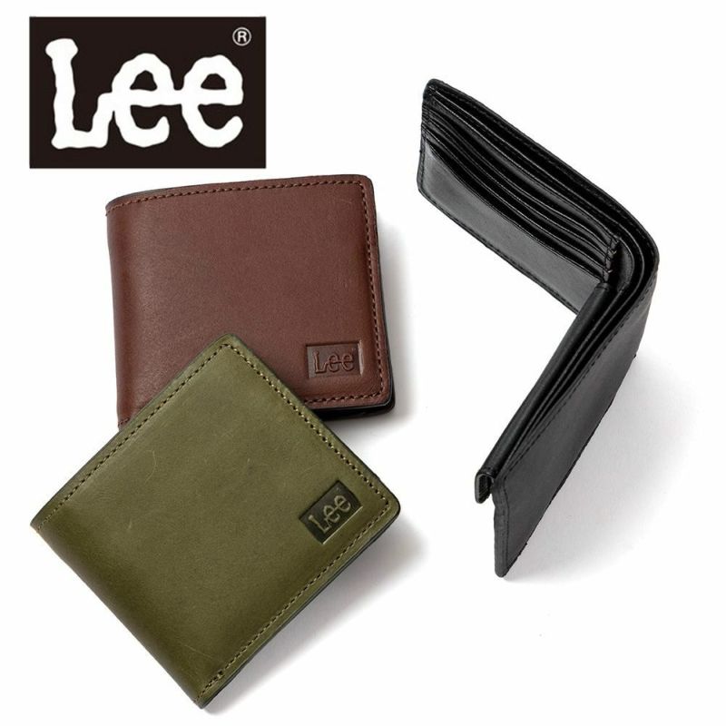Leeリー財布二つ折りメンズレディース二つ折り財布本革革レザー2つ折り2つ折り財布ウォレット彼氏折りたたみギフトプレゼント人気ブランド薄い小銭入れあり小銭入れ付き320-1792