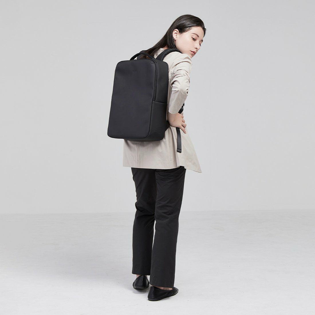 KLONリュッククローンメンズレディースKLONMATTECOATEDRUCKSACK-SQ11Lバックパックリュックサック小さめ通学通勤撥水おしゃれブラック黒