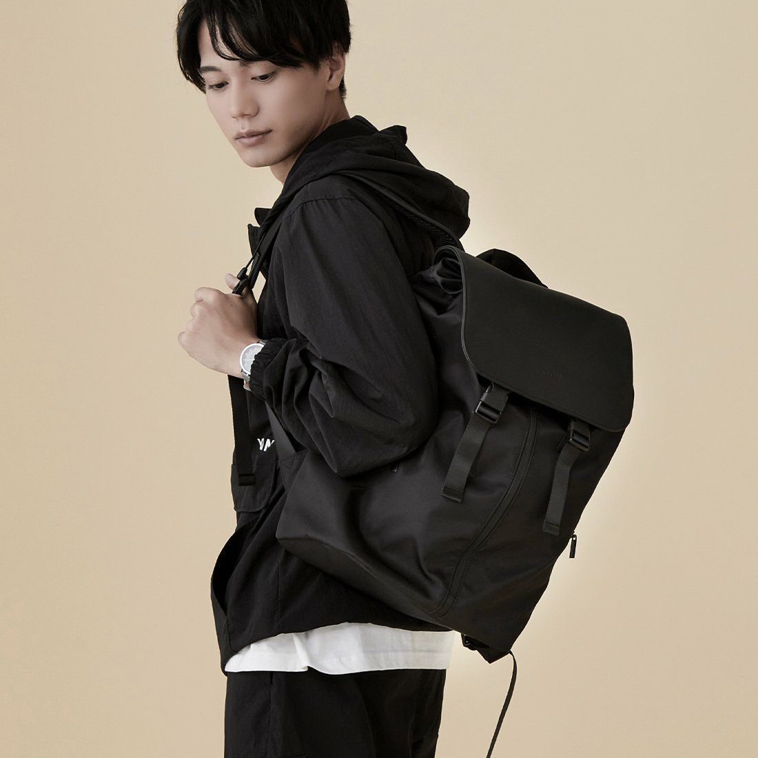 KLONリュッククローンメンズレディースKLONMATTECOATEDRUCKSACK-ACT18Lバックパックリュックサック小さめ通学通勤撥水おしゃれブラック黒