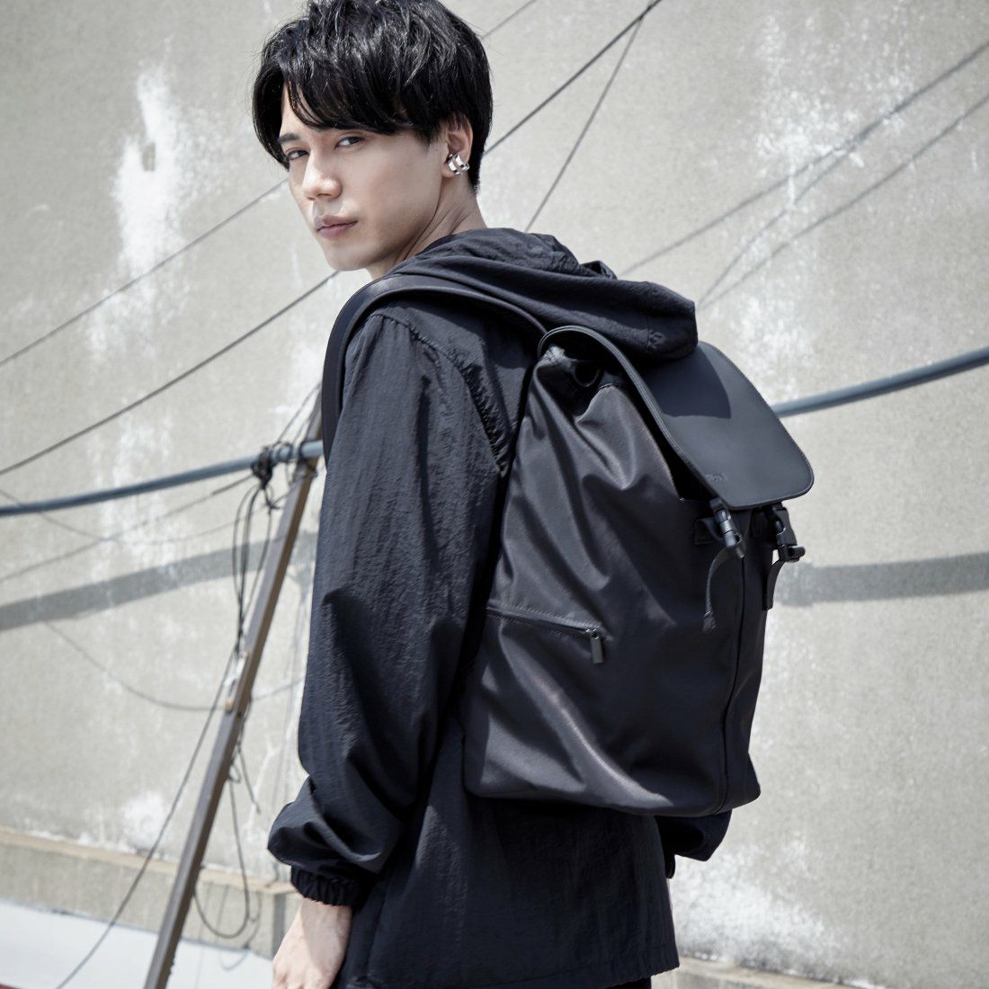 KLONリュッククローンメンズレディースKLONMATTECOATEDRUCKSACK-ACT18Lバックパックリュックサック小さめ通学通勤撥水おしゃれブラック黒