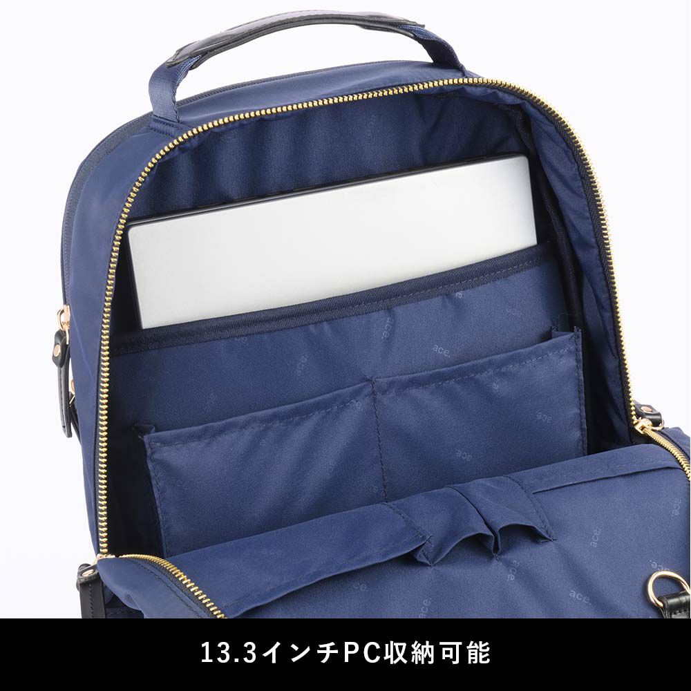 エースビジネスリュックリュックレディースA413.3インチPC収納スリファムエースジーンace.GENEビジネスビジネスバッグブランドおしゃれきれいめ通勤PC大人軽量acegene11473