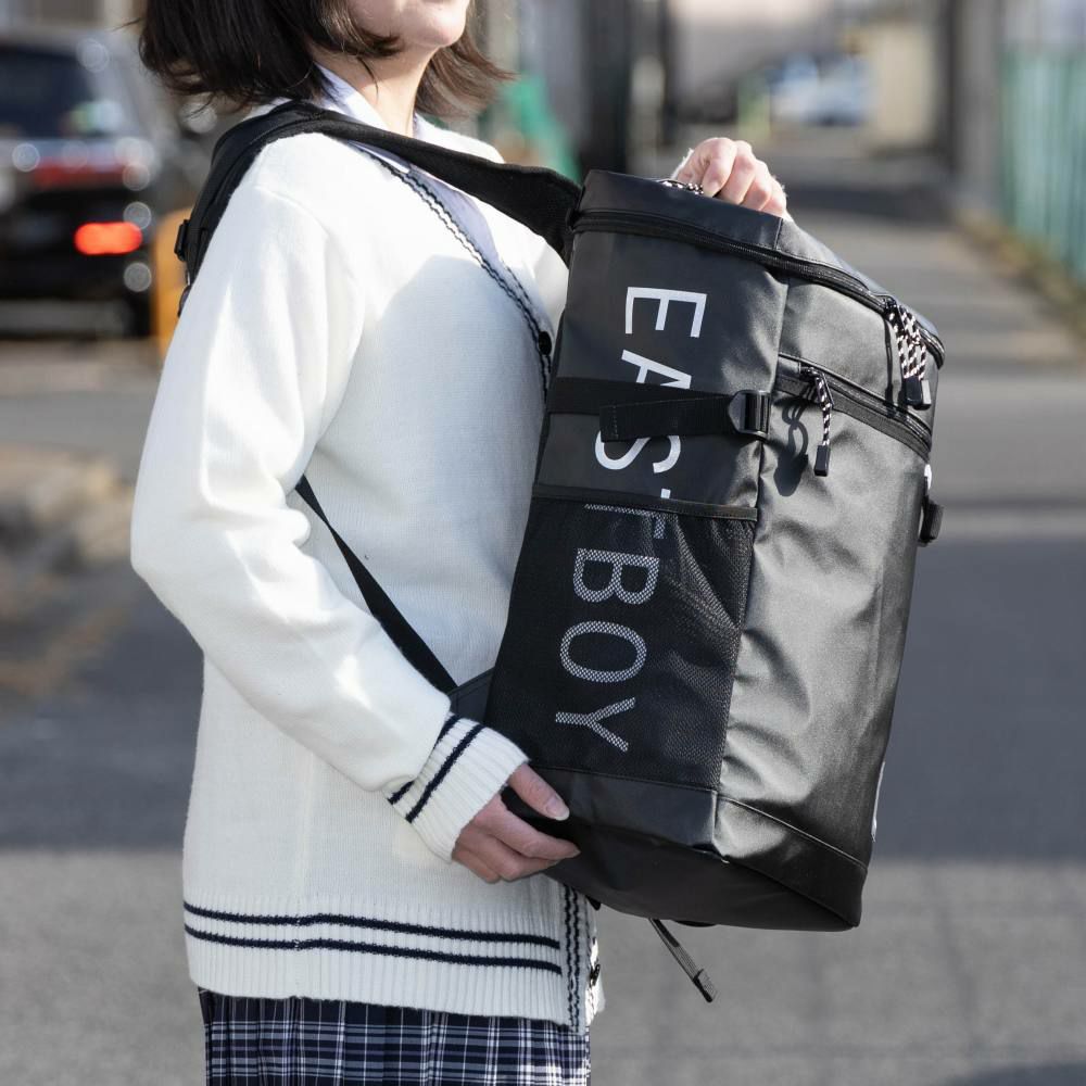 イーストボーイリュックEASTBOY通学女子30LB4レディース女子高生中学生高校生大容量スクエアスクールリュック通学リュック人気ブランドおしゃれかわいい可愛いボックス型EBA71