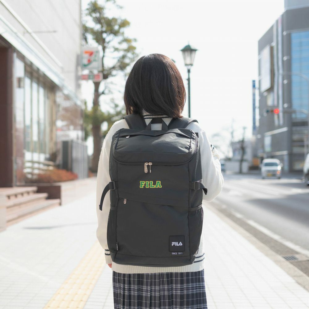 【2023新作】フィラリュックFILA30LB4ボックス型大容量レトロ男子女子メンズレディース中学生高校生女子高生リュックサックスクールリュック通学リュックスポーツリュックブランド7804