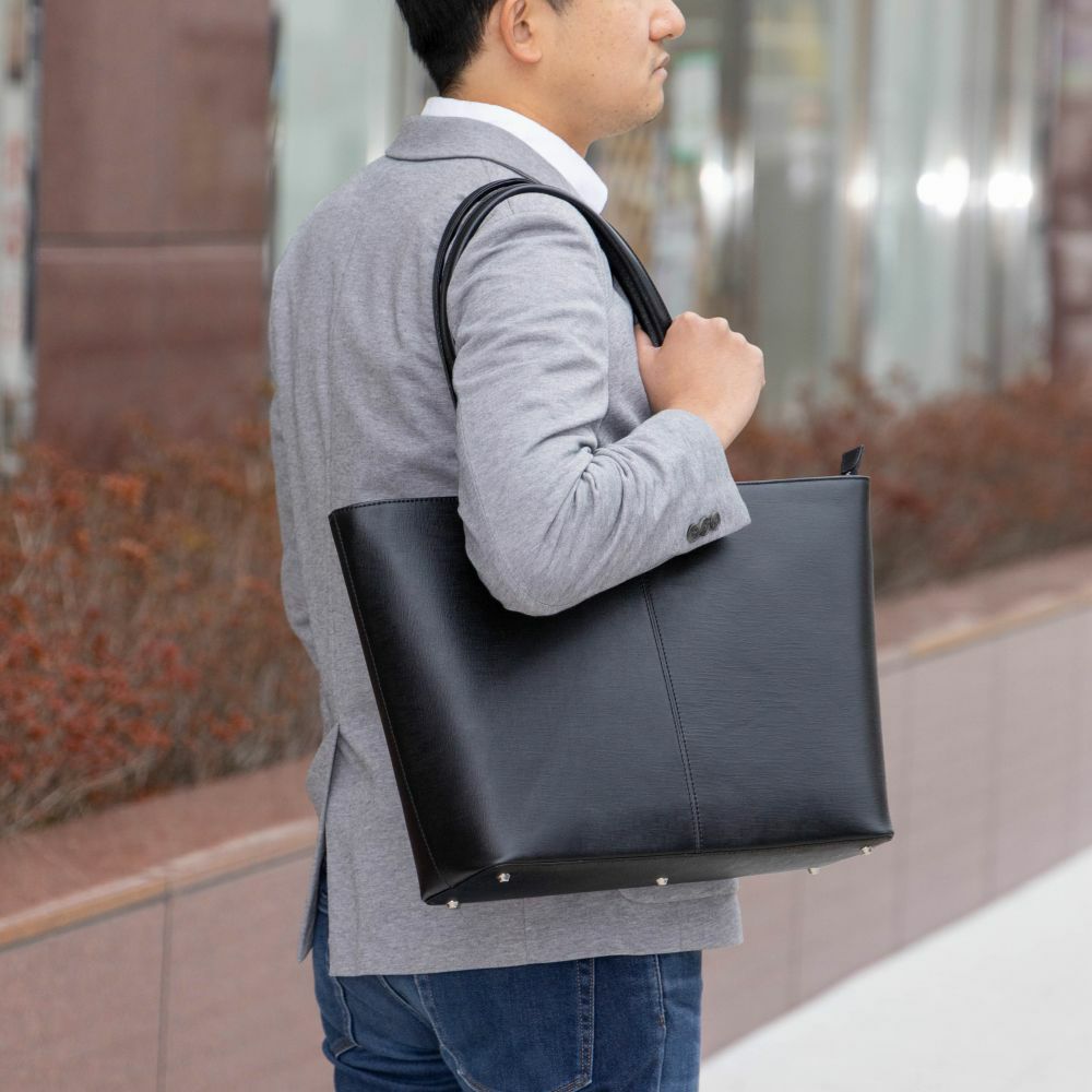 JOYAトートバッグメンズ本革ジョヤ革レザーB4A4横型トートトートバックメンズトートバックレザートートビジネスシンプルブランドおしゃれファスナー付き肩掛けカバン大容量通勤J102