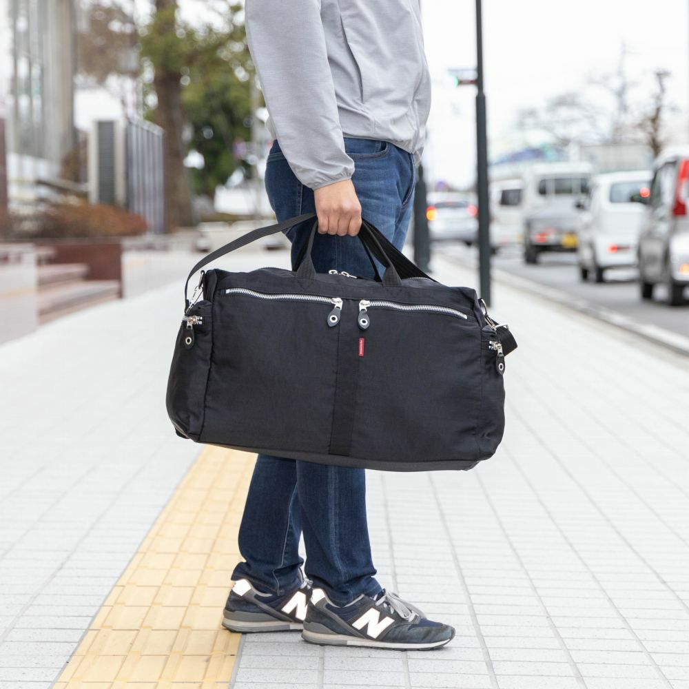 MOUSTACHEムスタッシュボストンバッグボストンバックボストンメンズレディース修学旅行軽量軽い大容量大きい部活スポーツ旅行ゴルフキャンプブランドナイロン1泊2泊3泊大人HLT-1076