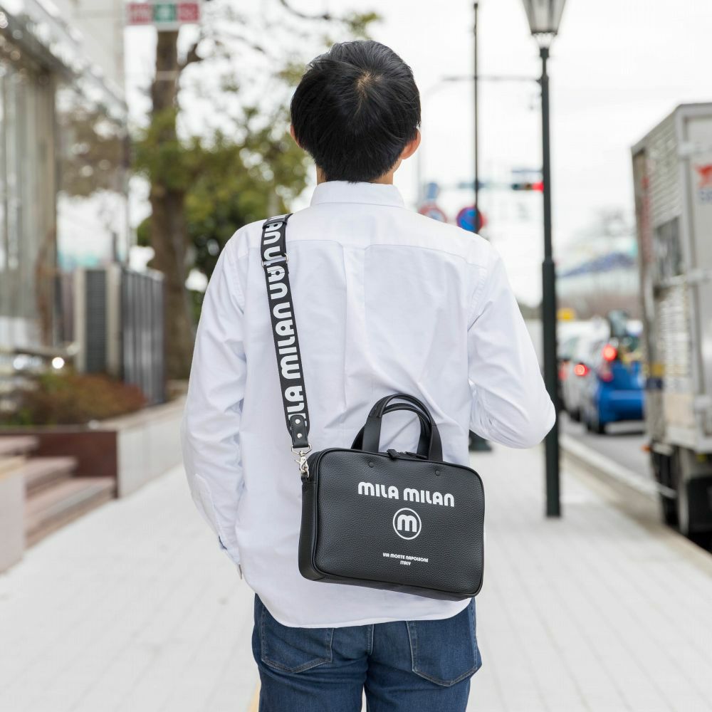 ミラ・ミランミニブリーフバッグショルダーバッグ2WAYハンドバッグミニトートバッグブランドメンズレディースmilamilanコルソおしゃれミラミラン人気小さめ小さいコンパクト250504