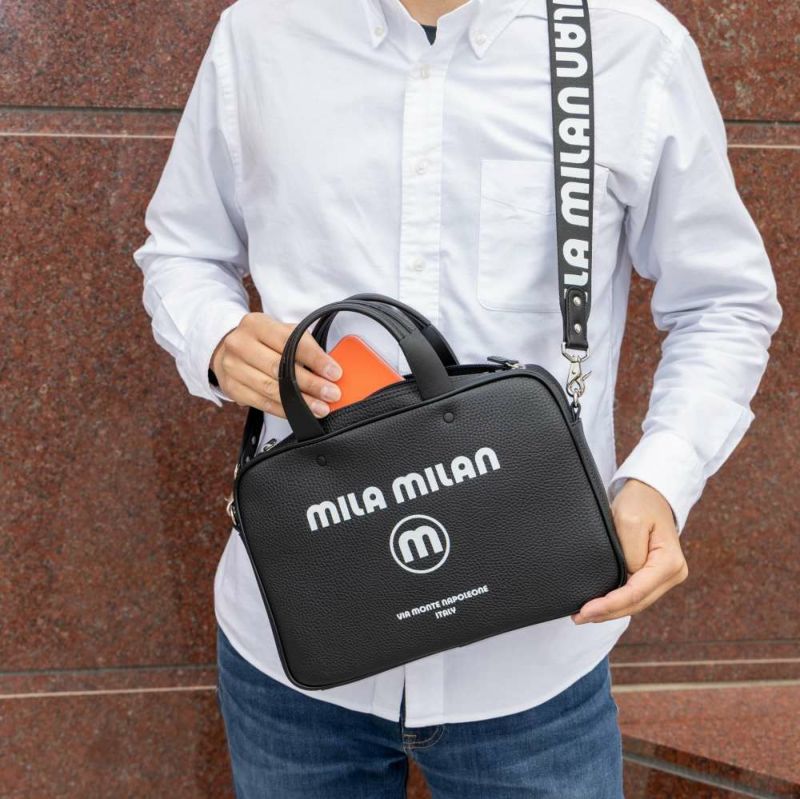 ミラ・ミランミニブリーフバッグショルダーバッグ2WAYハンドバッグミニトートバッグブランドメンズレディースmilamilanコルソおしゃれミラミラン人気小さめ小さいコンパクト250504