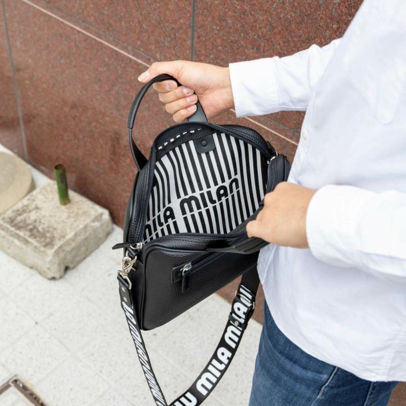 ミラ・ミランミニブリーフバッグショルダーバッグ2WAYハンドバッグミニトートバッグブランドメンズレディースmilamilanコルソおしゃれミラミラン人気小さめ小さいコンパクト250504
