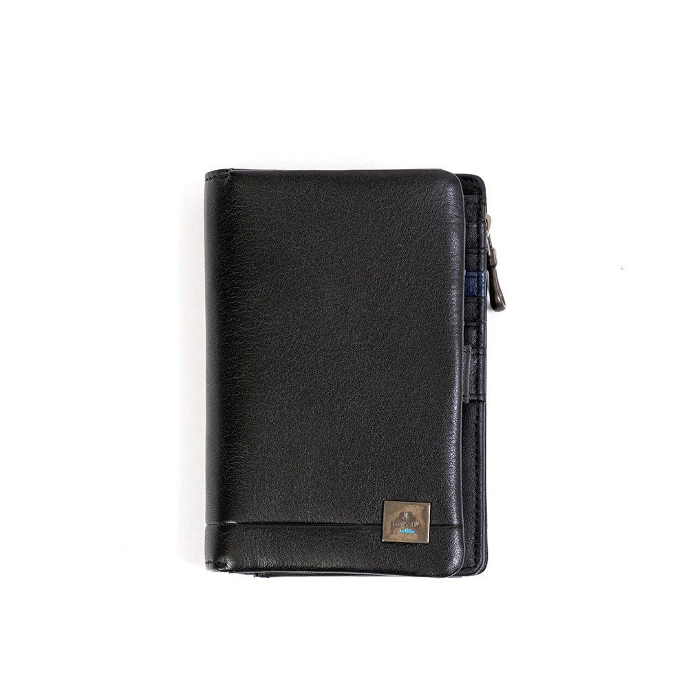 LANVINenBleu二つ折り財布ミドルウォレットランバンオンブルーマルセイユ縦型財布二つ折りメンズレディース本革レザー男性ギフトプレゼント大容量人気ブランドランバンオンブルー536604